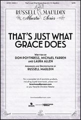 That's Just What Grace Does SATB choral sheet music cover